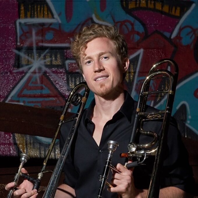photo of trombone player