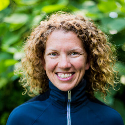 woman smiling