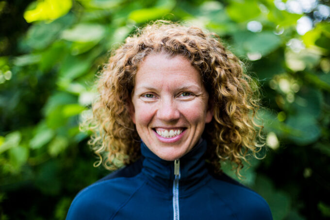 woman smiling