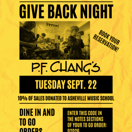 flyer for give back night