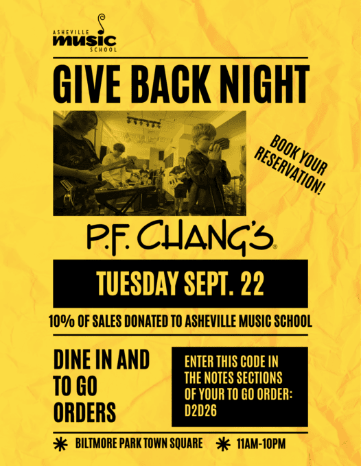flyer for give back night